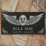 Yorkshire Terrier Personalized Dog Memorial - Granite Stone Pet Grave Marker - 6x12 - Ella Mae