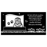 Personalized Cat Memorial - Granite Stone Pet Grave Marker - 6x12 - Grumpy