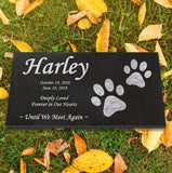 Personalized Pet Memorial - Granite Stone Pet Grave Marker - 6x12 - Harley