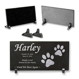 Personalized Pet Memorial - Granite Stone Pet Grave Marker - 6x12 - Harley