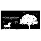 Personalized Horse Memorial - Granite Stone Pet Grave Marker - 6x12 - Ladybird