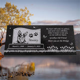 Blue Heeler Personalized Dog Memorial - Granite Stone Pet Grave Marker - 6x12