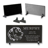 Labrador Dog Memorial - Granite Stone Pet Grave Marker - 6x12 - Murphy