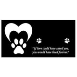 Personalized Pet Memorial - Granite Stone Pet Grave Marker - 6x12 - Nugget