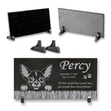 Chihuahua Personalized Dog Memorial - Granite Stone Pet Grave Marker - 6x12