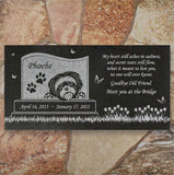 Shih Tzu Personalized Dog Memorial - Granite Stone Pet Grave Marker - 6x12 - Phoebe