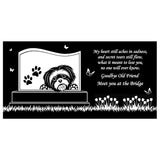 Shih Tzu Personalized Dog Memorial - Granite Stone Pet Grave Marker - 6x12 - Phoebe