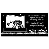 Rottweiler Personalized Dog Memorial - Granite Stone Pet Grave Marker - 6x12 - Phoenix