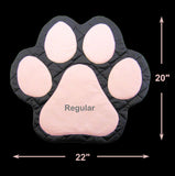 Handmade Black and Pink Paw Print Pet Mat