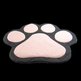 Handmade Black and Pink Paw Print Pet Mat