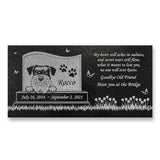 Schnauzer Personalized Dog Memorial - Granite Stone Pet Grave Marker - 6x12 - Rocco