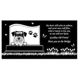 Schnauzer Personalized Dog Memorial - Granite Stone Pet Grave Marker - 6x12 - Rocco