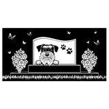 Schnauzer Personalized Dog Memorial - Granite Stone Pet Grave Marker - 6x12 - Roscoe