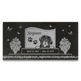 English Mastiff Personalized Dog Memorial - Granite Stone Pet Grave Marker - 6x12