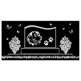 Labrador Personalized Dog Memorial - Granite Stone Pet Grave Marker - 6x12 - Sheba