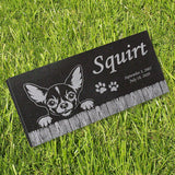 Chihuahua Personalized Dog Memorial - Granite Stone Pet Grave Marker - 6x12