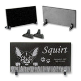 Chihuahua Personalized Dog Memorial - Granite Stone Pet Grave Marker - 6x12