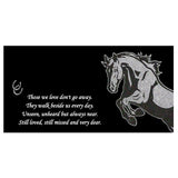 Personalized Horse Memorial - Granite Stone Pet Grave Marker - 6x12 - Thomas