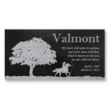 Personalized Horse Memorial - Granite Stone Pet Grave Marker - 6x12 - Valmont